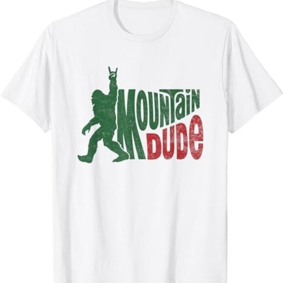Renee
F Other - Mountain Dude Meme T Shirt Bigfoot Sasquatch Hiking Graphic Retro Humor Fan .
